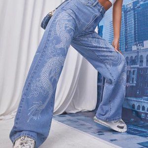 Chinese Dragon Straight Jean